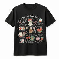 Medical Holiday Icons Graphic Tee, Nurse Christmas T-Shirt, Adorable Healthcare Worker Shirt, RN Christmas Tree Tee, Hospital Staff Xmas Present