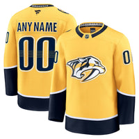 Nashville Predators Gold Home Premium Custom Jersey