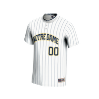 Notre Dame Fighting Irish NIL Pick-A-Player Lightweight Softball Jersey - White