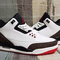 Low Top Sneakers, White Brown Red Colorway, Lace Up Design, Casual Gift for Sneaker Fans