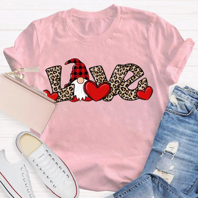 Festive Holiday Graphic T-Shirt, Christmas Leopard Print Santa Claus Shirt, Retro Cheetah Santa Tee, Adorable Xmas Season Unisex Present Top