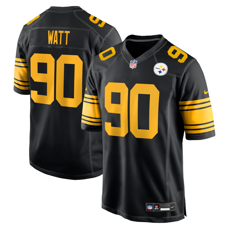 Pittsburgh Steelers T.J. Watt Black Alternate Game Jersey