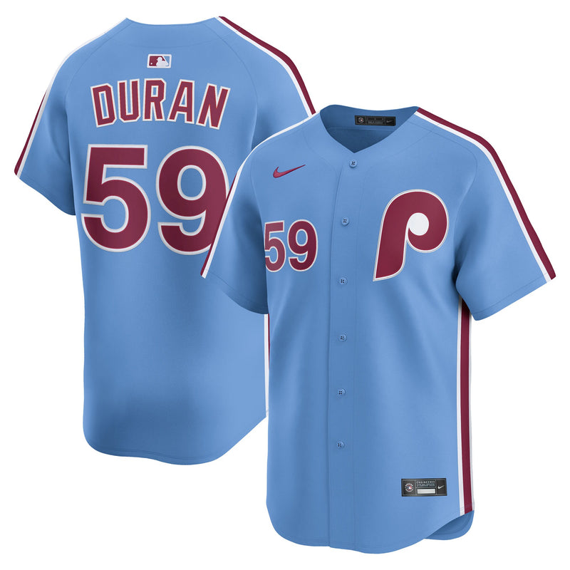Philadelphia Phillies Jhoan Duran Light Blue Alternate Limited Player Jersey