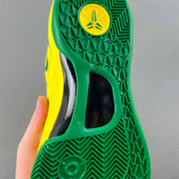 Low Top Sneakers, Green Yellow Colorway, Lace Up Design, Casual Gift for Sneaker Fans
