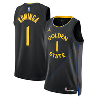 Golden State Warriors 2024/25 Statement Edition Swingman Jersey - Black - Jonathan Kuminga