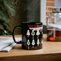 Custom Office Coworker Coffee Mug, Personalized Team Christmas Mug, Holiday Name Tree Ceramic Mug, Employee Appreciation Present for Staff
