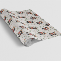 Festive Winter Puppy Gift Wrap, Bernese Mountain Dog Christmas Wrapping Paper, Bernese in the Snow Wrapping Paper, Holiday Pet Gift Wrap