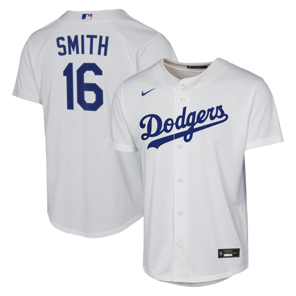Male Los Angeles Dodgers Will Smith White Home Replica Jersey