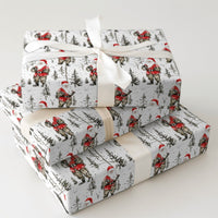 Tactical Santa Claus Gift Wrap, Camo Santa Christmas Wrapping Paper, Military Camouflage Holiday Wrapping Paper