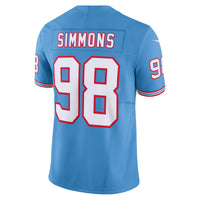 Tennessee Titans Jeffery Simmons Light Blue Limited Jersey