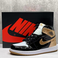 High Top Sneakers, Black Gold Colorway, Mismatched Colorway, Lace Up Design, Casual Gift for Sneaker Fans