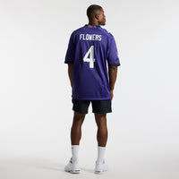 Baltimore Ravens Zay Flowers Purple Team Game Jersey