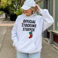 Sarcastic Holiday Graphic Sweatshirt, Stocking Stuffer Humorous Christmas Hoodie, Retro Festive Xmas Pullover, Comfy Winter Present for Him