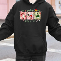 Festive Goose Holiday Hooded Sweatshirt, Just a Jolly Goose Christmas Hoodie, Adorable Bird Winter Hoodie, Humorous Animal Lover Xmas Sweater Present
