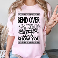 Humorous Holiday Quote Shirt, Retro Station Wagon Christmas T-Shirt, Ugly Christmas Graphic Tee, Vintage Xmas Car T-Shirt, Holiday Couple Present