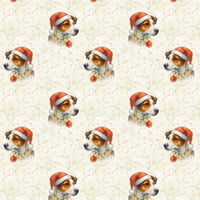 Christmas Puppy Gift Wrap Paper, Watercolor Jack Russell Wrapping Paper, Adorable Dog Holiday Wrapping Paper, Dog Lover Xmas Wrap, Present Wrap