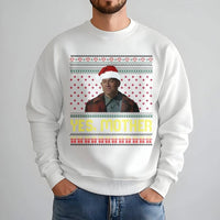 Serial Killer Meme Holiday Sweater, Yes Mother Ugly Christmas Sweatshirt, Horror Movie Slasher Crewneck, Creepy Xmas Crime Pullover