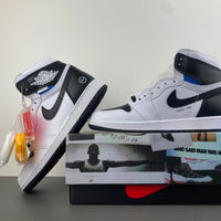 Low Top Sneakers, White Black Colorway, Lace Up Design, Casual Gift for Sneaker Fans