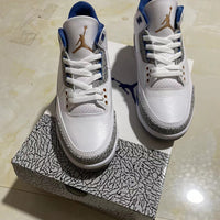 Retro Low Top Sneakers, Blue White Colorway, Lace Up Design, Casual Gift for Sneaker Fans