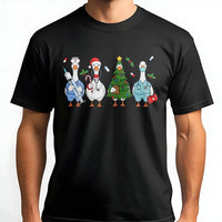 Humorous Medical Holiday Graphic Tee, Christmas Nurse Goose T-Shirt, Silly Goose Healthcare RN Shirt, Nursing Student Christmas T-Shirt