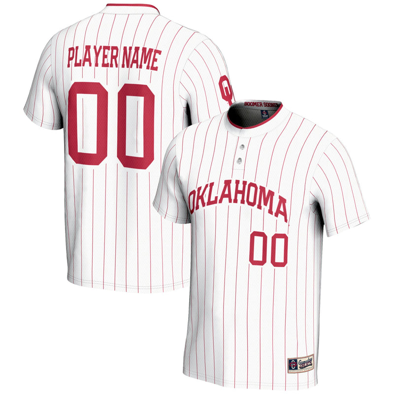 Oklahoma Sooners NIL Pick-A-Player Lightweight Softball Jersey - White