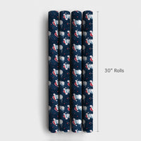 Adorable Santa Hat Mouse Gift Wrap, Christmas Mice Wrapping Paper, Holiday Mice Wrapping Paper, Whimsical Winter Animal Gift Wrapping Paper