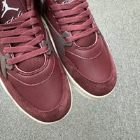 Low Top Basketball Shoes, Burgundy Brown Colorway, Lace Up Design, Casual Gift for Shoe Lovers