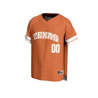 Texas Longhorns NIL Pick-A-Player Lightweight Collegiate Baseball Fashion Jersey - Texas Orange