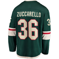 Minnesota Wild Mats Zuccarello Green Team Color Breakaway Player Jersey