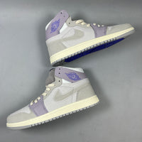 High Top Sneakers, Purple Gray Colorway, Lace Up Design, Casual Gift for Sneaker Fans
