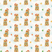 Dog with Holiday Lights Wrapping Paper, Shiba Inu Christmas Wrapping Paper, Festive Puppy Gift Wrapping Paper, Dog Lover Present Wrap