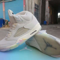 High Top Sneakers, White Green Colorway, Lace Up Design, Casual Gift for Sneaker Fans