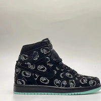 Sneakers, Black Colorway, Lace Up Design, Casual Gift for Sneaker Fans