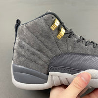 High Top Sneakers, Gray Gold Colorway, Lace Up Design, Casual Gift for Sneaker Fans