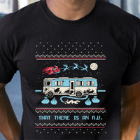 Humorous Vacation Movie Ugly Holiday Shirt, That There Is an RV Christmas T-Shirt, Camper RV Graphic Tee, Retro Xmas Graphic T-Shirt Present