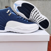 Sneakers, Blue White Colorway, Lace Up Design, Casual Gift for Sneaker Fans