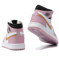 Sneakers, Pink White Colorway, Lace Up Design, Casual Gift for Sneaker Fans