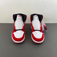 High Top Sneakers, White Black Red Colorway, Reverse Hook Design, Lace Up Design, Casual Gift for Sneaker Fans