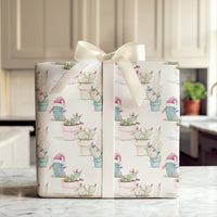 Southwestern Holiday Gift Wrap, Christmas Cactus Wrapping Paper, Succulent Christmas Wrapping Paper, Festive Desert Plant Gift Wrap Roll