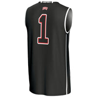 #1 UNLV Rebels Lightweight Basketball Jersey - Black