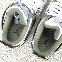 Sneakers, White Green Colorway, Lace Up Design, Casual Gift for Sneaker Fans