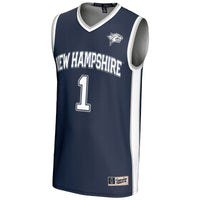 #1 New Hampshire Wildcats Lightweight Basketball Jersey - Blue