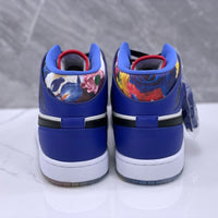 Mid Top Sneakers, White Purple Colorway, Lace Up Design, Casual Gift for Sneaker Fans