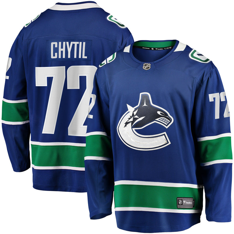 Vancouver Canucks Filip Chytil Blue Home Breakaway Jersey