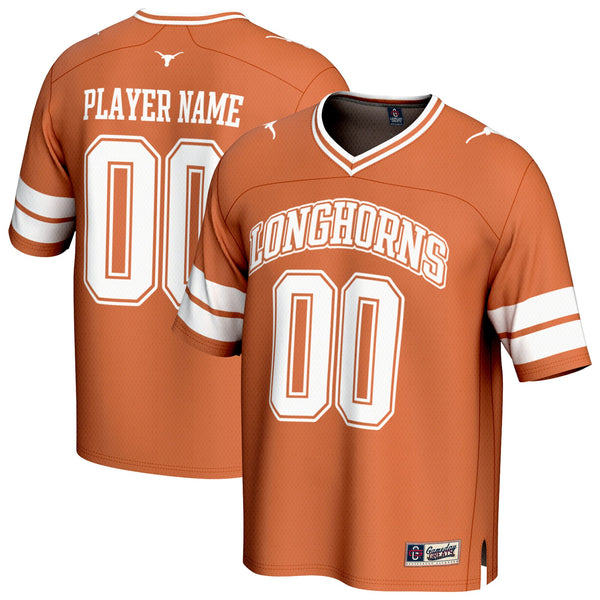 Texas Longhorns NIL Pick-A-Player Football Fashion Jersey - Texas Orange