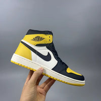 Sneakers, Black Yellow Colorway, Lace Up Design, Casual Gift for Sneaker Fans