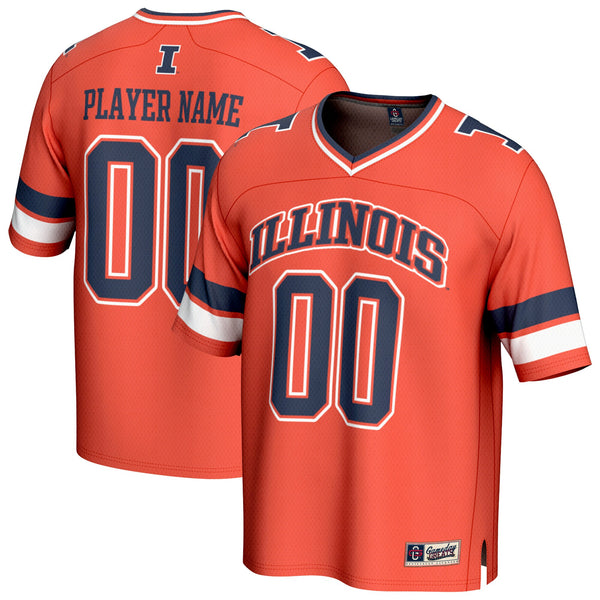 Illinois Fighting Illini NIL Pick-A-Player Football Fashion Jersey - Orange