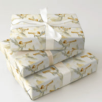 Golden Trumpet Angels Gift Wrap, Watercolor Angel Wrapping Paper, Religious Spiritual Wrapping Paper, Christmas Baptism Present Gift Wrap