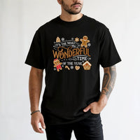 Most Wonderful Time Shirt, Gingerbread Christmas T-Shirt, Adorable Holiday Gingerbread Tee, Retro Christmas Graphic Shirt, Festive Xmas Present
