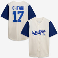 Los Angeles Dodgers Cream/Royal Big & Tall Two-Color Fashion Jersey